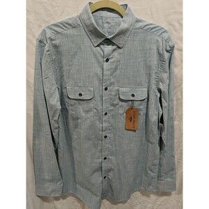 Mens Eight Bells Long Sleeve Shirt Size Small Color Teal NWT
